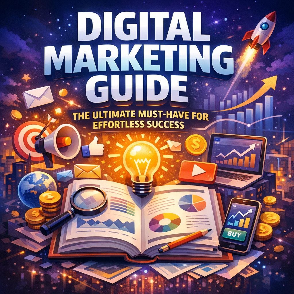 Illustration of Digital Marketing Guide: The Ultimate Must-Have for Effortless Success