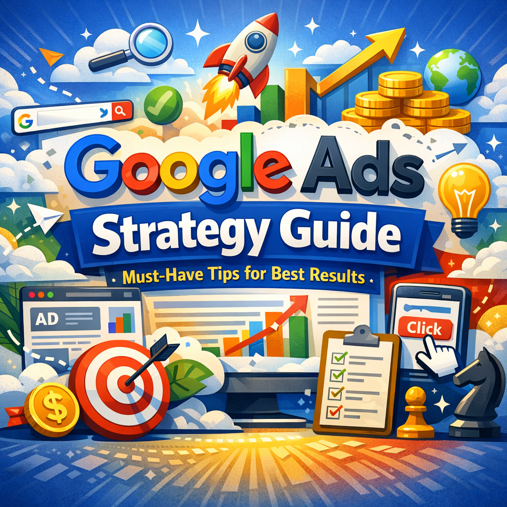 Illustration of Google Ads Strategy Guide: Must-Have Tips for Best Results