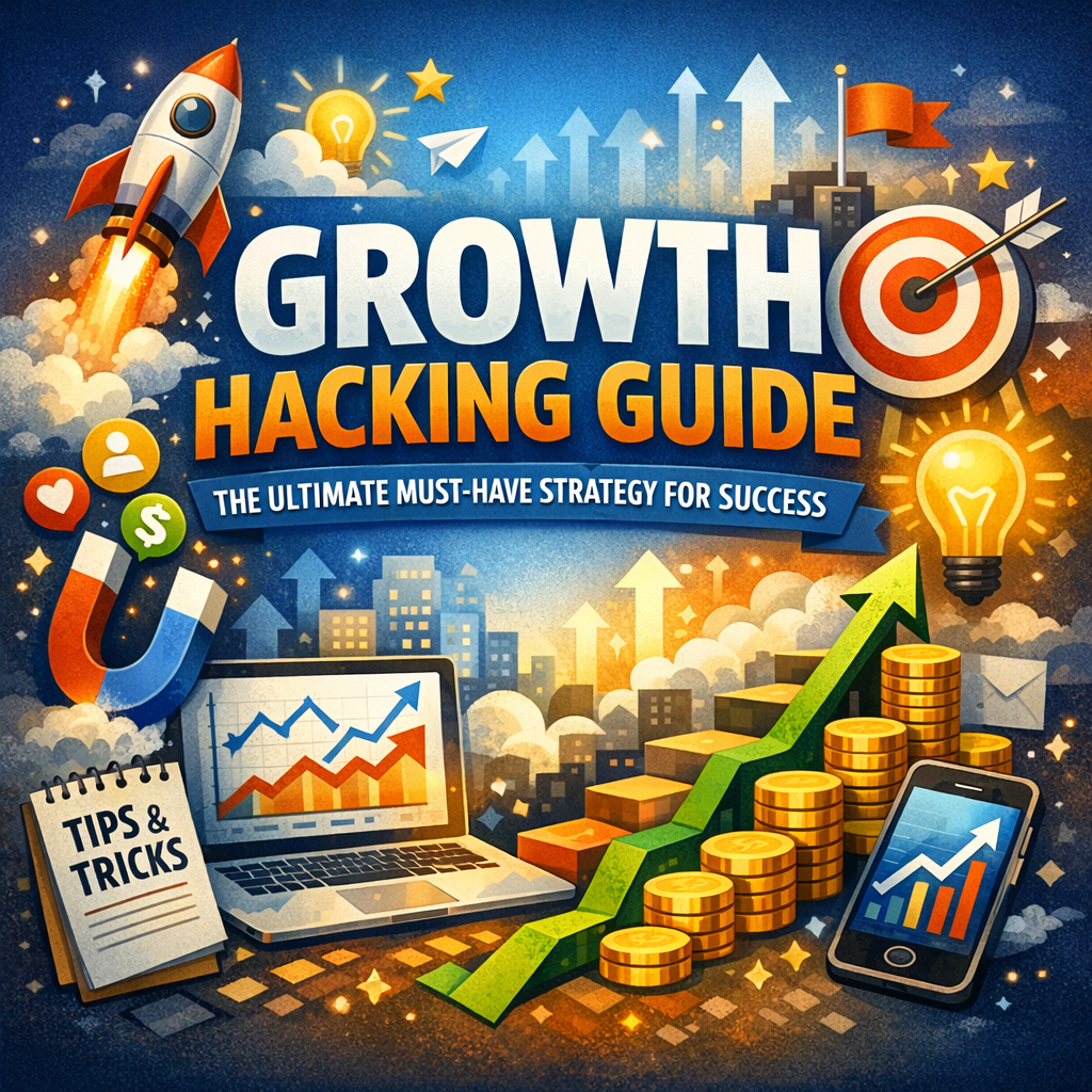 Illustration of Growth Hacking Guide: The Ultimate Must-Have Strategy for Success